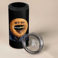 Funny Sonion Ring Cursed Meme Graphic 4 in 1 Can Cooler Tumbler Surreal Deep Fried Onion Ring Joke