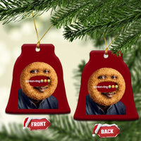 Funny Sonion Ring Cursed Meme Graphic Ceramic Ornament Surreal Deep Fried Onion Ring Joke
