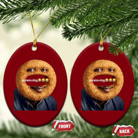 Funny Sonion Ring Cursed Meme Graphic Ceramic Ornament Surreal Deep Fried Onion Ring Joke