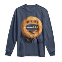 Funny Sonion Ring Cursed Meme Graphic Long Sleeve Shirt Surreal Deep Fried Onion Ring Joke