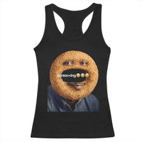 Funny Sonion Ring Cursed Meme Graphic Racerback Tank Top Surreal Deep Fried Onion Ring Joke