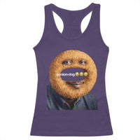 Funny Sonion Ring Cursed Meme Graphic Racerback Tank Top Surreal Deep Fried Onion Ring Joke