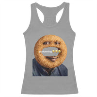 Funny Sonion Ring Cursed Meme Graphic Racerback Tank Top Surreal Deep Fried Onion Ring Joke