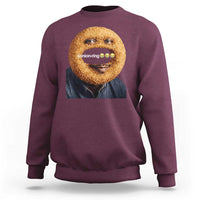 Funny Sonion Ring Cursed Meme Graphic Sweatshirt Surreal Deep Fried Onion Ring Joke