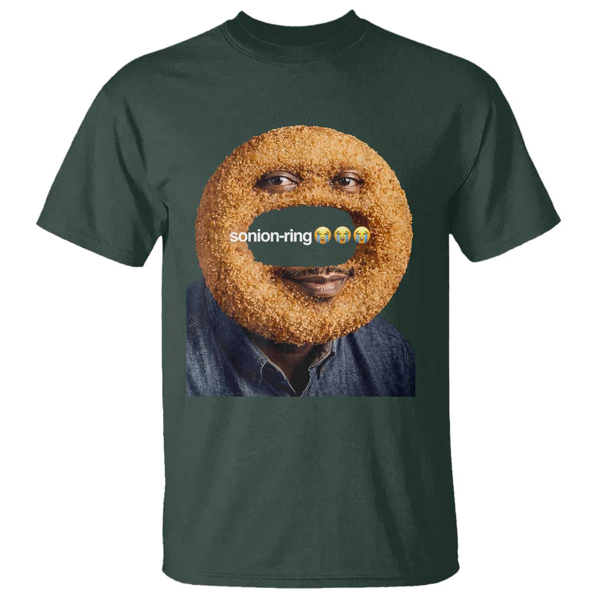 Funny Sonion Ring Cursed Meme Graphic T Shirt Surreal Deep Fried Onion Ring Joke