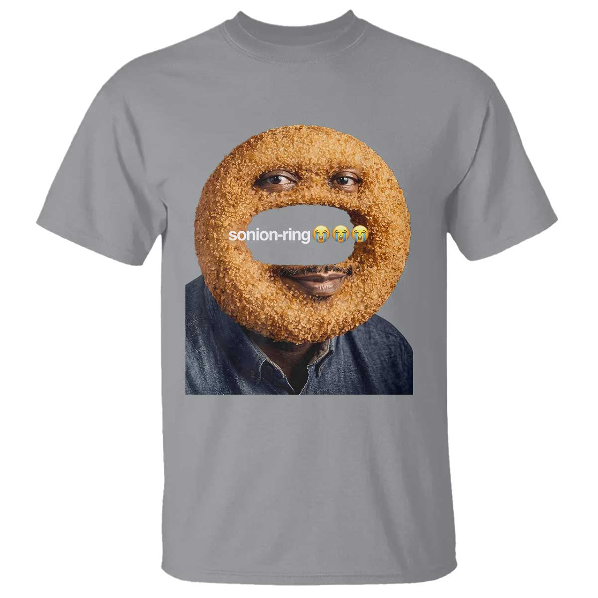 Funny Sonion Ring Cursed Meme Graphic T Shirt Surreal Deep Fried Onion Ring Joke