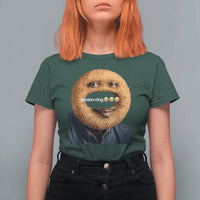 Funny Sonion Ring Cursed Meme Graphic T Shirt For Women Surreal Deep Fried Onion Ring Joke
