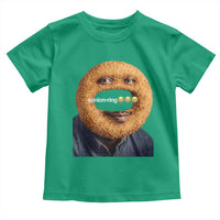 Funny Sonion Ring Cursed Meme Graphic Toddler T Shirt Surreal Deep Fried Onion Ring Joke