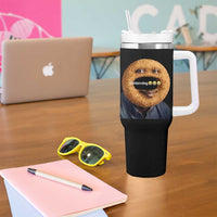 Funny Sonion Ring Cursed Meme Graphic Tumbler With Handle Surreal Deep Fried Onion Ring Joke