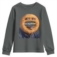 Funny Sonion Ring Cursed Meme Graphic Youth Sweatshirt Surreal Deep Fried Onion Ring Joke
