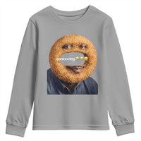Funny Sonion Ring Cursed Meme Graphic Youth Sweatshirt Surreal Deep Fried Onion Ring Joke