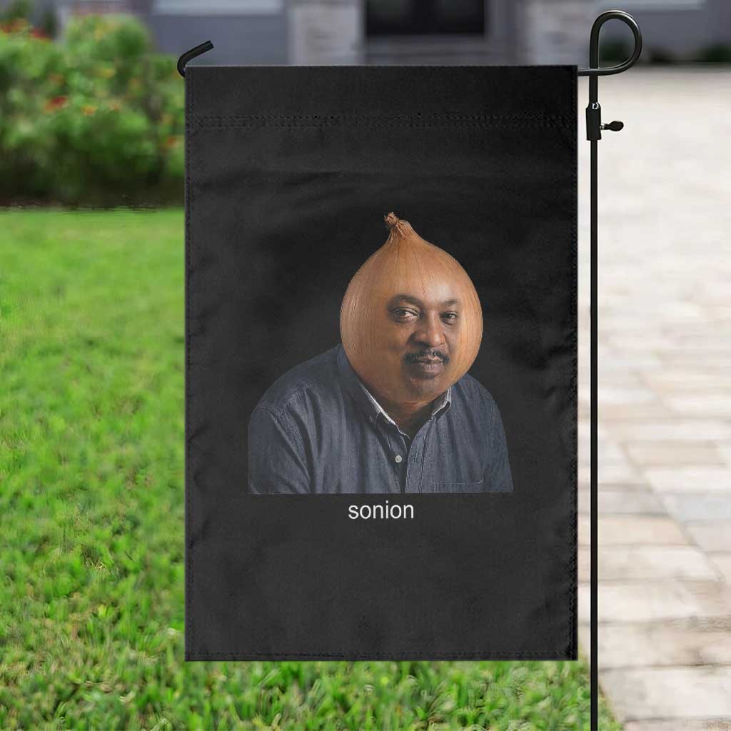 Viral Sonion Surreal Meme Garden Flag Funny Crying Onion Man Aesthetic Joke
