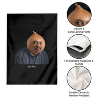 Viral Sonion Surreal Meme Garden Flag Funny Crying Onion Man Aesthetic Joke