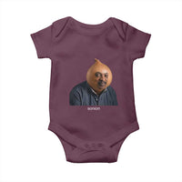 Viral Sonion Surreal Meme Baby Onesie Funny Crying Onion Man Aesthetic Joke
