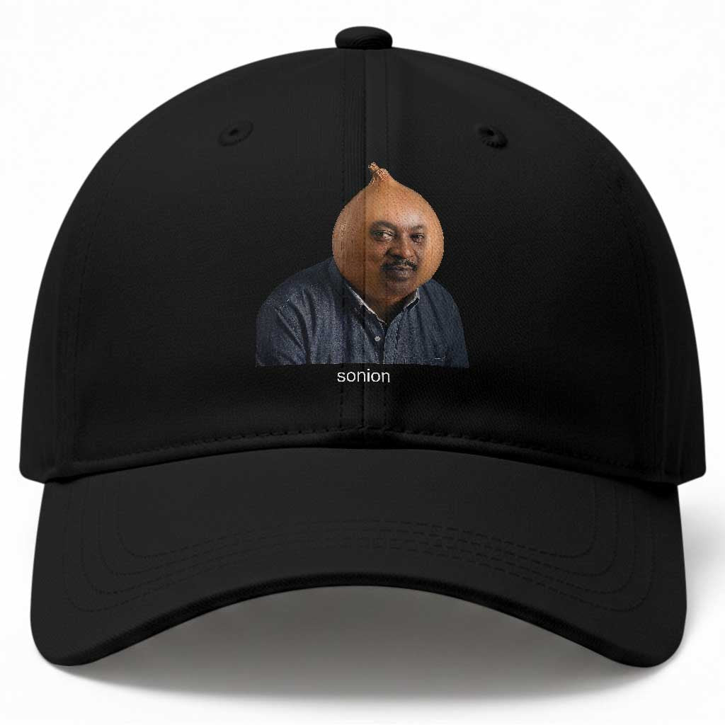 Viral Sonion Surreal Meme Baseball Cap Funny Crying Onion Man Aesthetic Joke