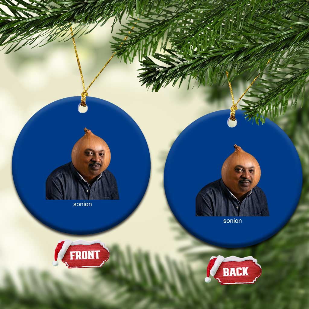 Viral Sonion Surreal Meme Ceramic Ornament Funny Crying Onion Man Aesthetic Joke