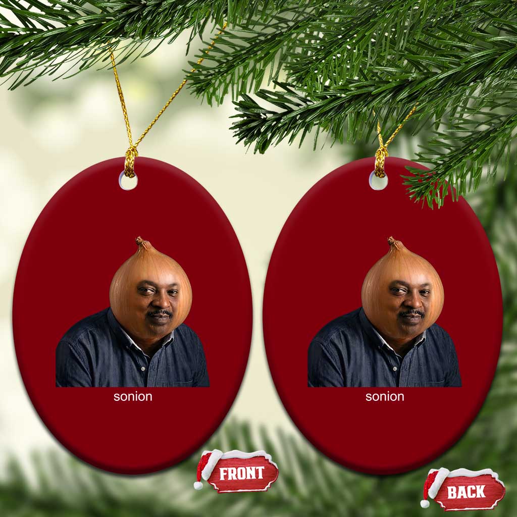 Viral Sonion Surreal Meme Ceramic Ornament Funny Crying Onion Man Aesthetic Joke