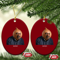 Viral Sonion Surreal Meme Ceramic Ornament Funny Crying Onion Man Aesthetic Joke