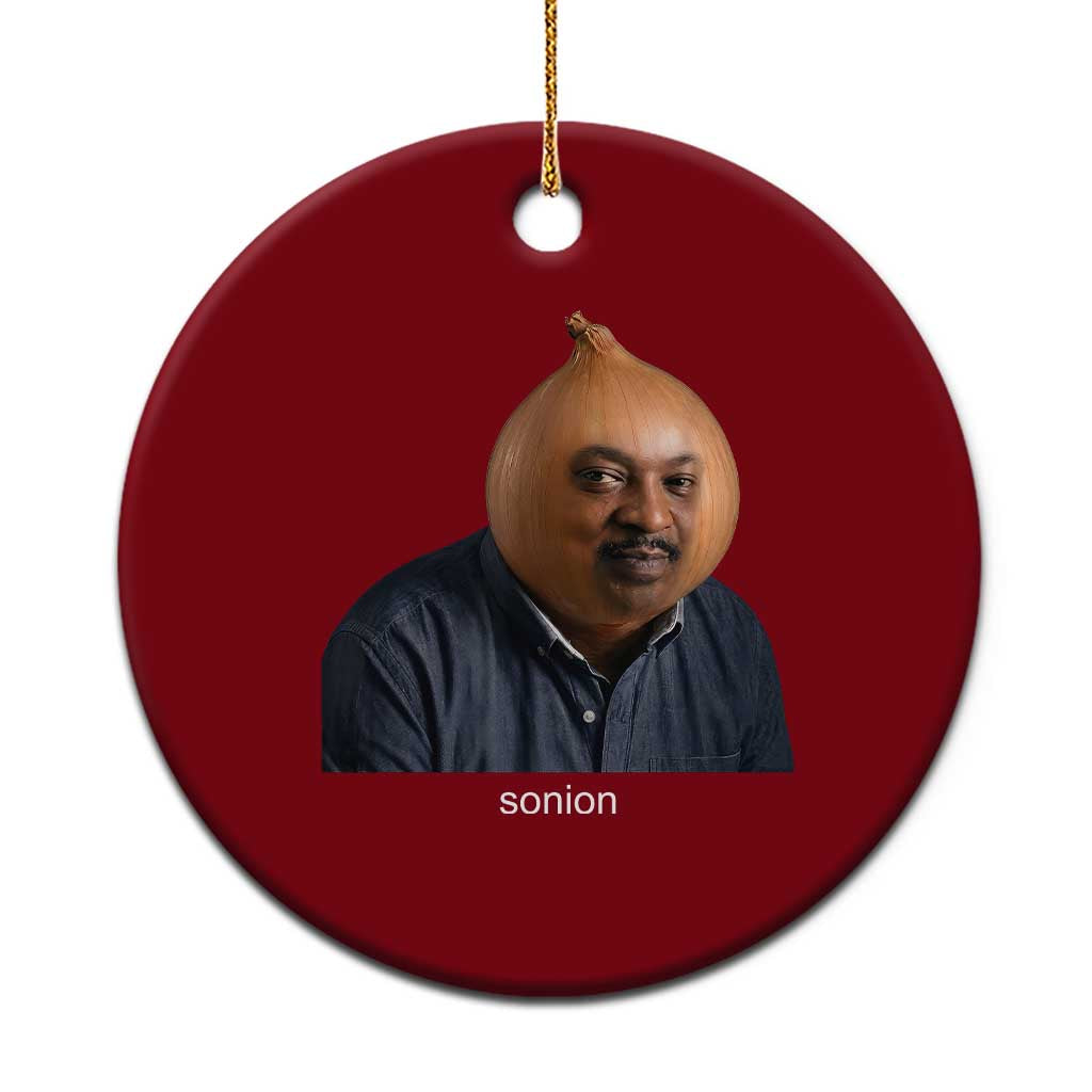 Viral Sonion Surreal Meme Ceramic Ornament Funny Crying Onion Man Aesthetic Joke