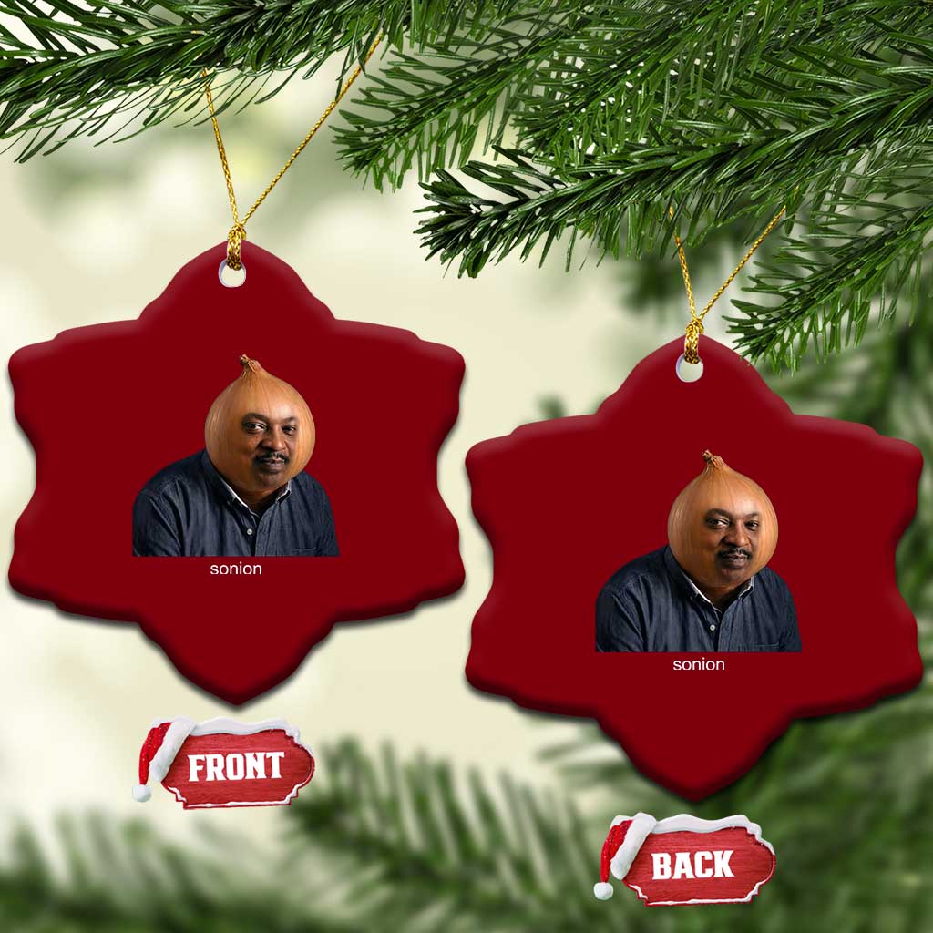 Viral Sonion Surreal Meme Ceramic Ornament Funny Crying Onion Man Aesthetic Joke