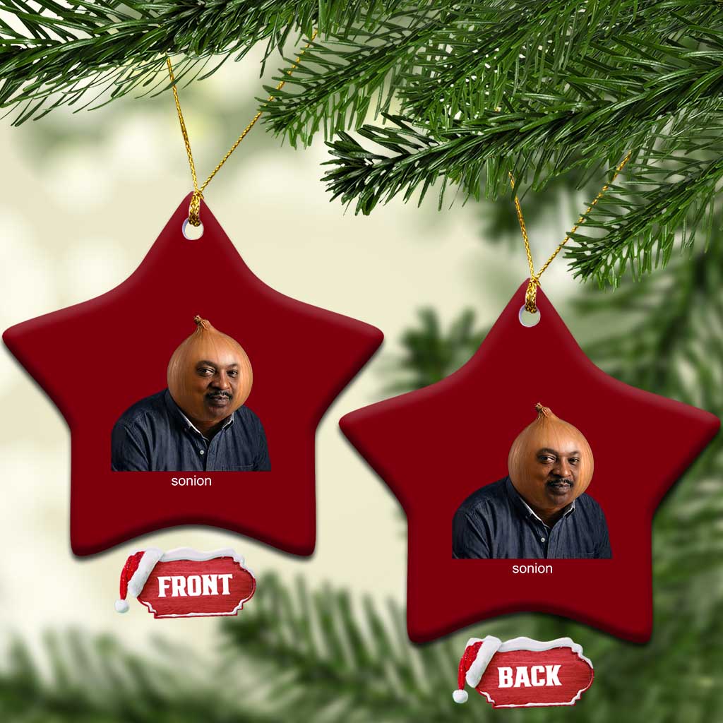 Viral Sonion Surreal Meme Ceramic Ornament Funny Crying Onion Man Aesthetic Joke
