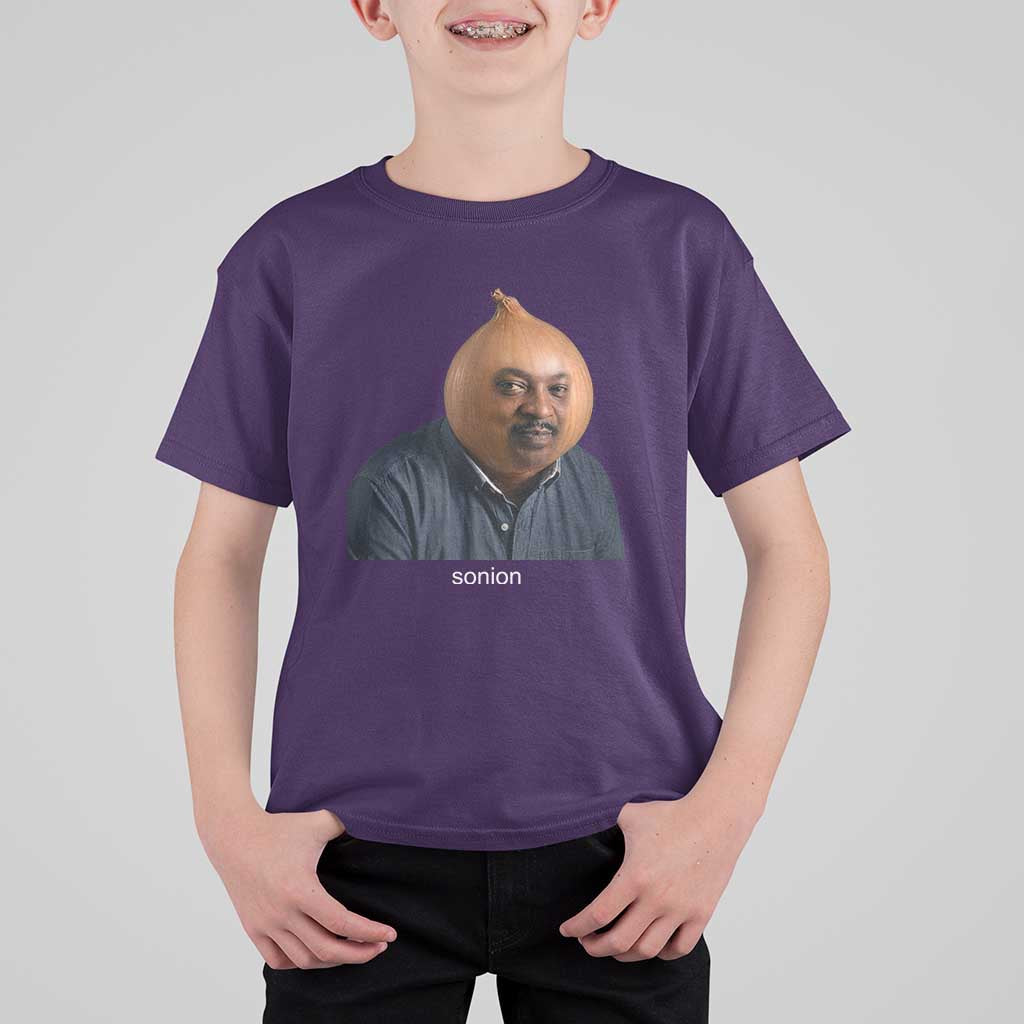 Viral Sonion Surreal Meme T Shirt For Kid Funny Crying Onion Man Aesthetic Joke