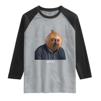 Viral Sonion Surreal Meme Raglan Shirt Funny Crying Onion Man Aesthetic Joke