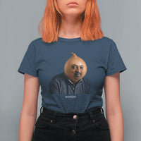 Viral Sonion Surreal Meme T Shirt For Women Funny Crying Onion Man Aesthetic Joke