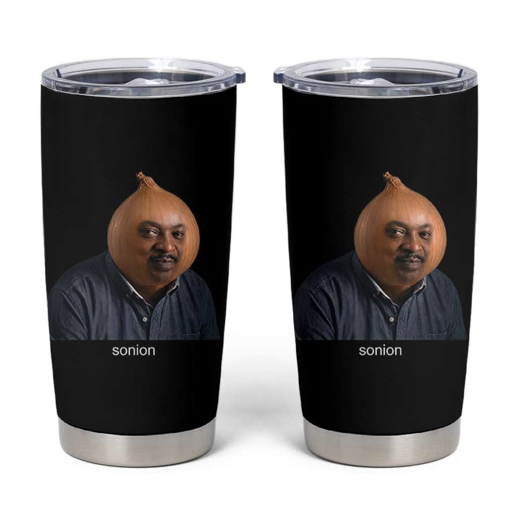 Viral Sonion Surreal Meme Tumbler Cup Funny Crying Onion Man Aesthetic Joke