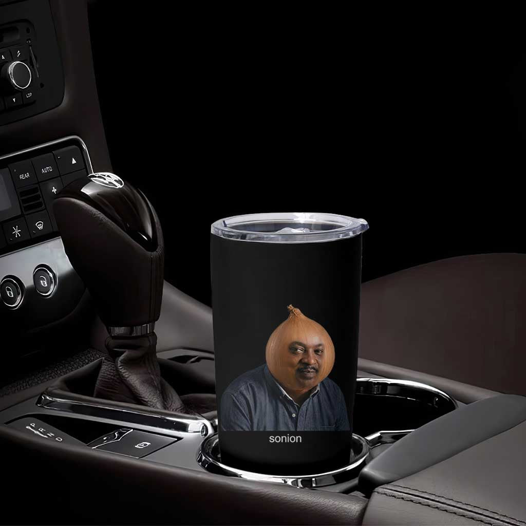 Viral Sonion Surreal Meme Tumbler Cup Funny Crying Onion Man Aesthetic Joke