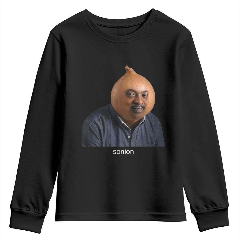 Viral Sonion Surreal Meme Youth Sweatshirt Funny Crying Onion Man Aesthetic Joke