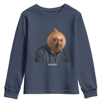 Viral Sonion Surreal Meme Youth Sweatshirt Funny Crying Onion Man Aesthetic Joke