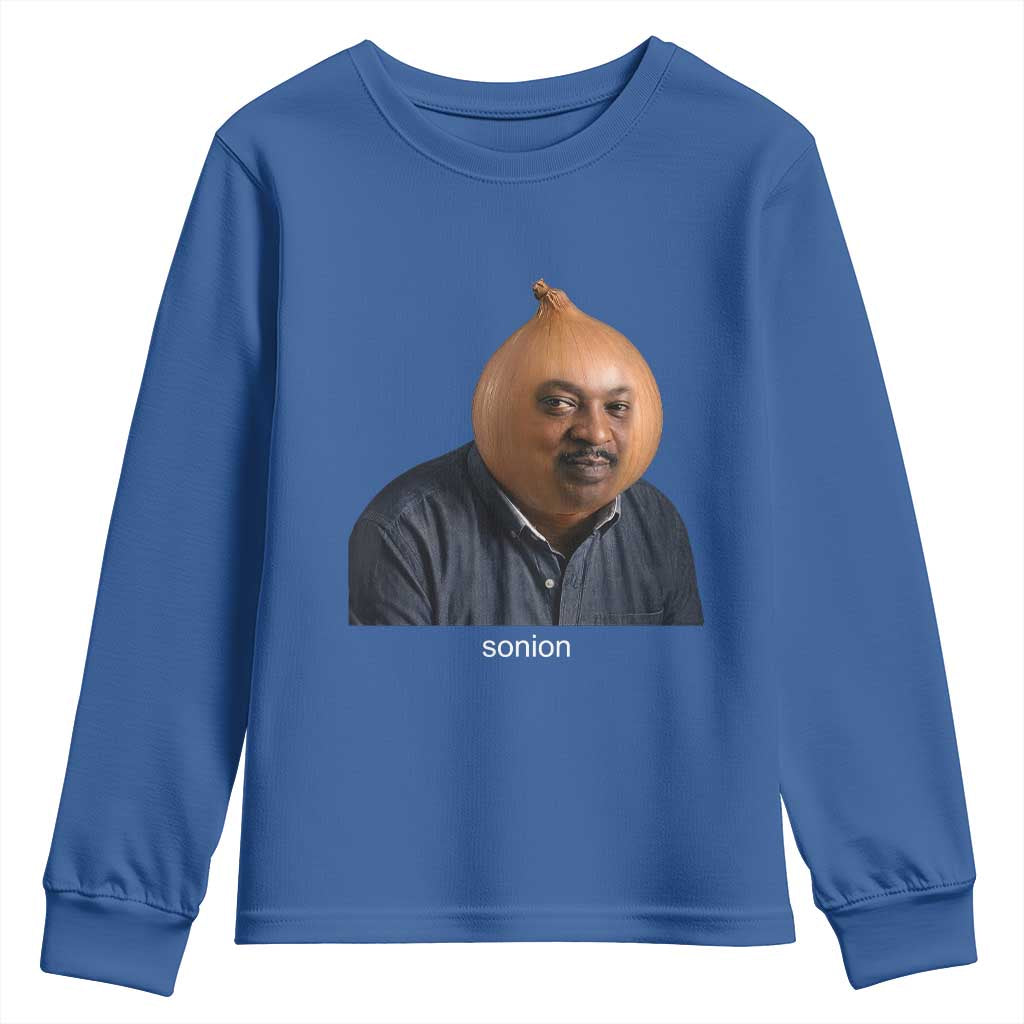 Viral Sonion Surreal Meme Youth Sweatshirt Funny Crying Onion Man Aesthetic Joke