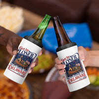 Get In Loser We're Crossing The Delaware 1776 to 2026 Retro 4 in 1 Can Cooler Tumbler Funny George Washington Patriotic Fireworks Semiquincentennial