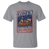 Get In Loser We're Crossing The Delaware 1776 to 2026 Retro T Shirt Funny George Washington Patriotic Fireworks Semiquincentennial
