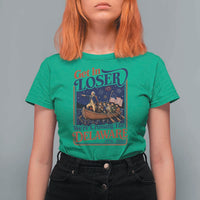 Get In Loser We're Crossing The Delaware 1776 to 2026 Retro T Shirt For Women Funny George Washington Patriotic Fireworks Semiquincentennial