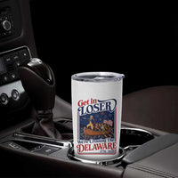 Get In Loser We're Crossing The Delaware 1776 to 2026 Retro Tumbler Cup Funny George Washington Patriotic Fireworks Semiquincentennial