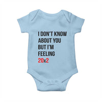 Funny 40th Birthday Pop Culture Lyric Parody Baby Onesie Im Feeling 20x2 40 Years Old Milestone Bday Gag Gift