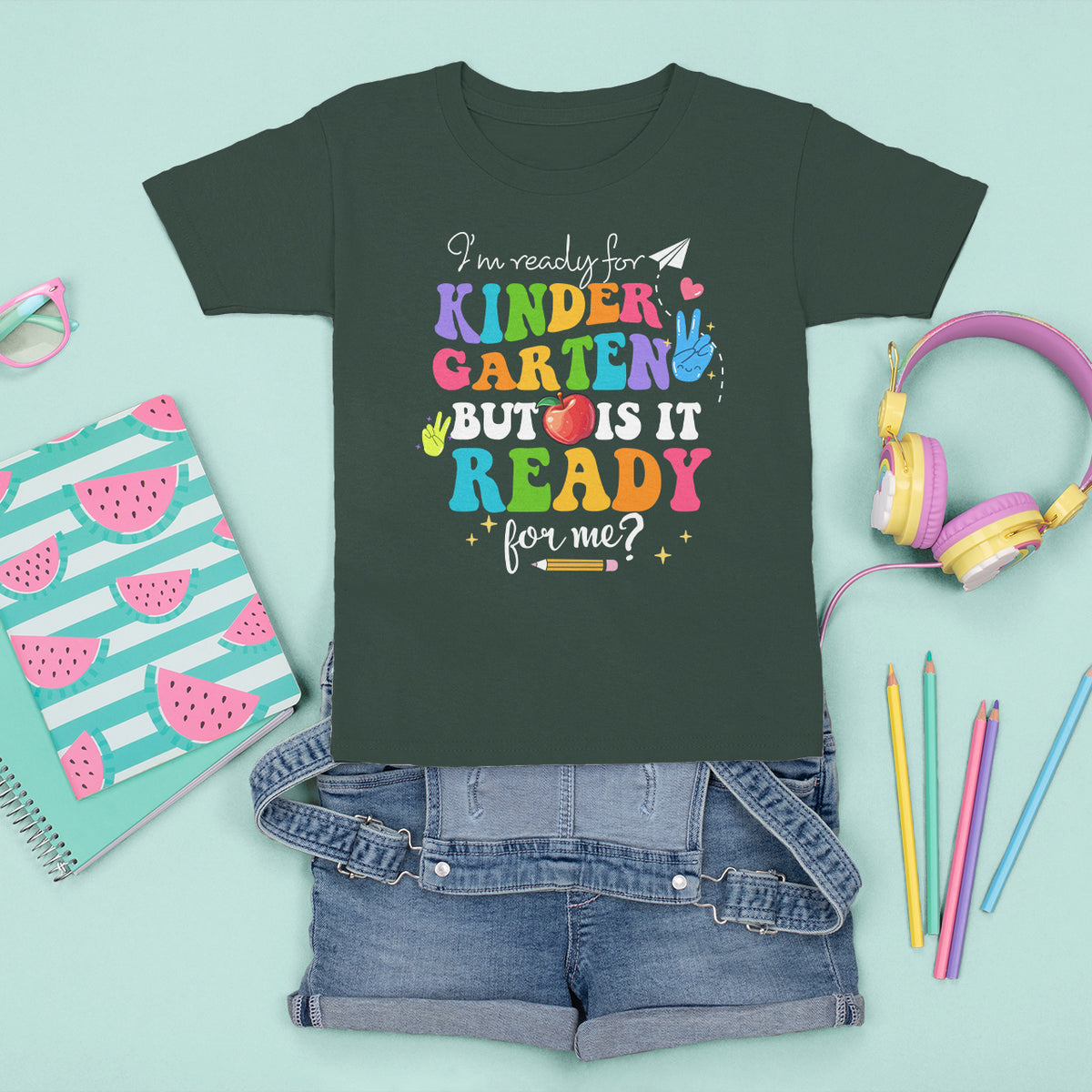Ready For Kindergarten T Shirt For Kid But Is It Ready For Me Funny 1st Day Of School - Wonder Print Shop