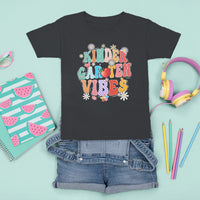 Kindergarten Vibes T Shirt For Kid 1st Day Of School Retro Groovy - Wonder Print Shop