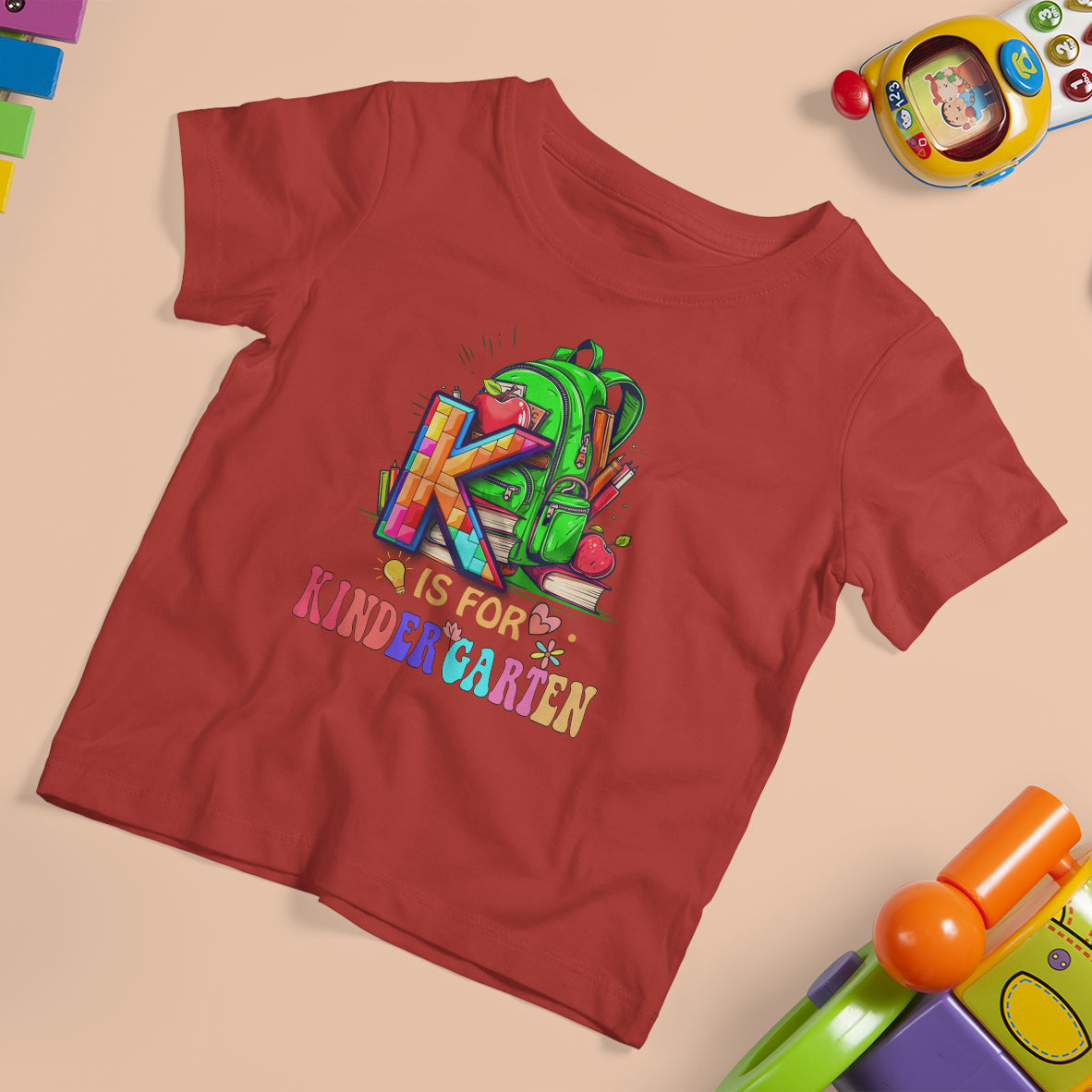 K Is For Kindergarten T Shirt For Kid 1st Day Of School Kinder Kids - Wonder Print Shop