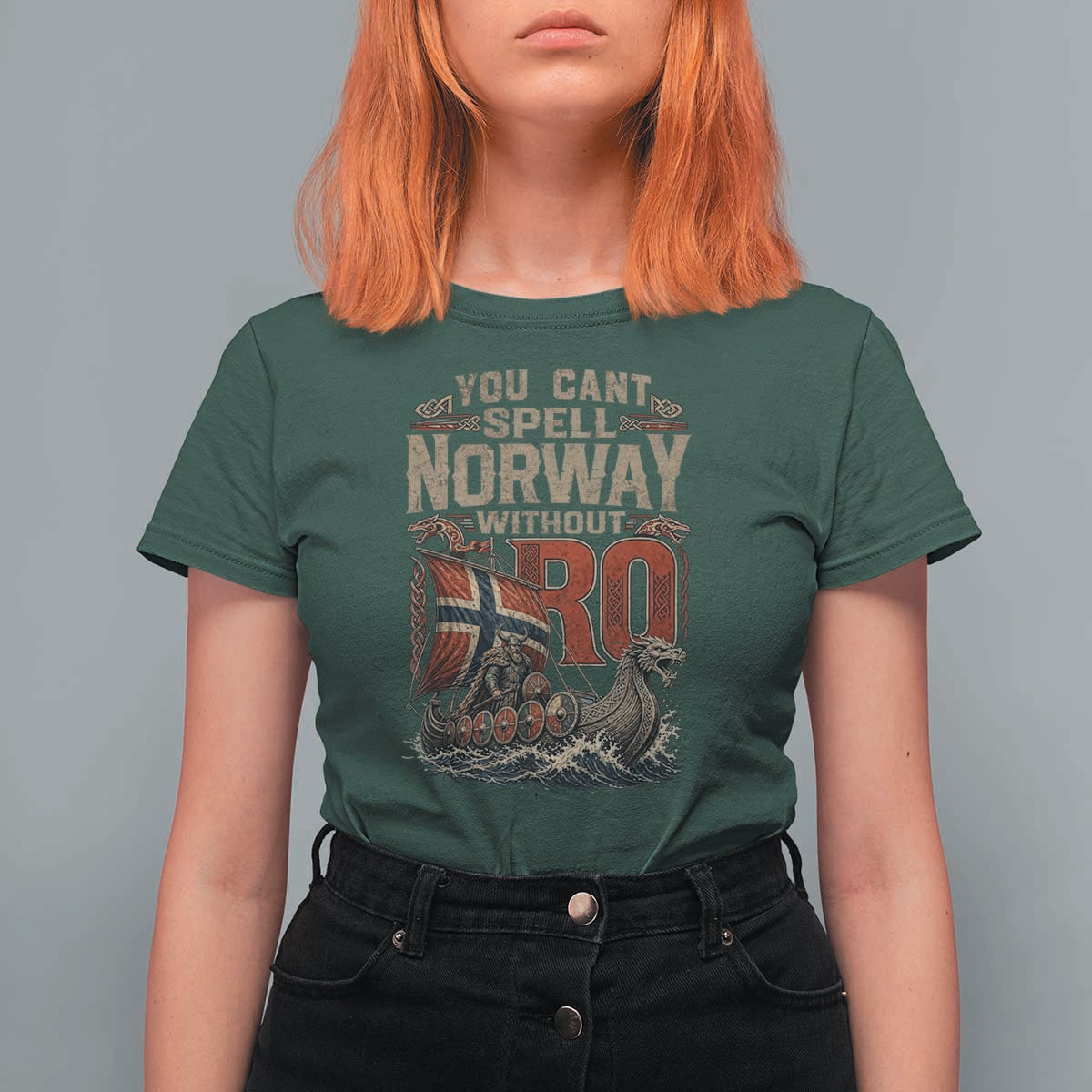 Funny You Cant Spell Norway Without RO T Shirt For Women Vintage Longship Viking Row Spirit Heritage
