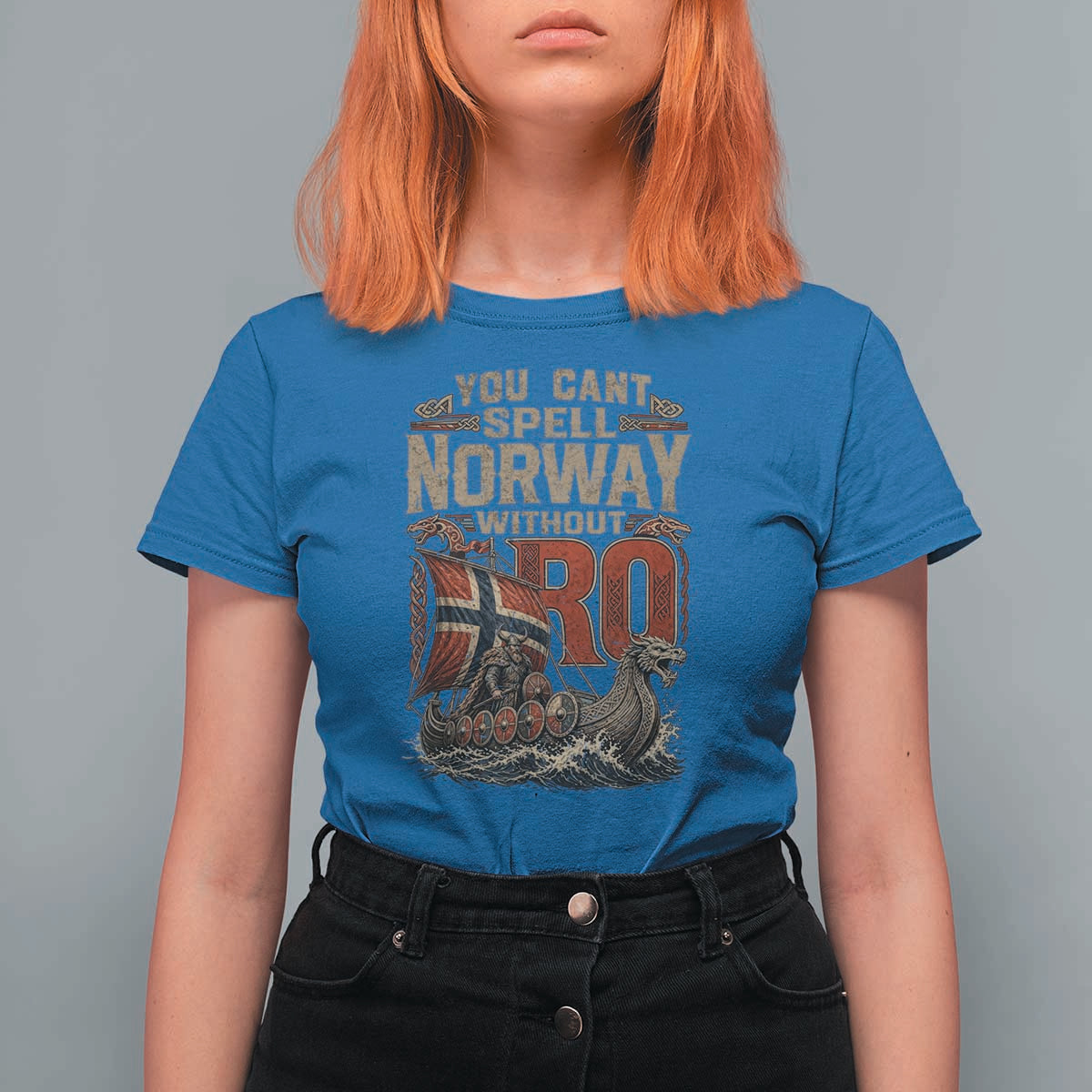 Funny You Cant Spell Norway Without RO T Shirt For Women Vintage Longship Viking Row Spirit Heritage