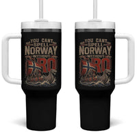 Funny You Cant Spell Norway Without RO Tumbler With Handle Vintage Longship Viking Row Spirit Heritage