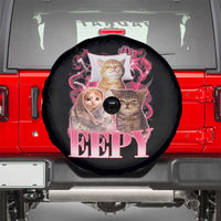 Eepy Sleepy Cats Y2K Bootleg Meme Graphic Spare Tire Cover Funny Internet Culture Humor