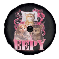 Eepy Sleepy Cats Y2K Bootleg Meme Graphic Spare Tire Cover Funny Internet Culture Humor