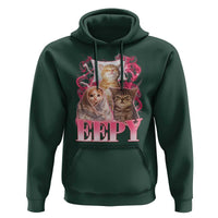Eepy Sleepy Cats Y2K Bootleg Meme Graphic Hoodie Funny Internet Culture Humor