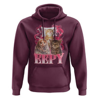 Eepy Sleepy Cats Y2K Bootleg Meme Graphic Hoodie Funny Internet Culture Humor