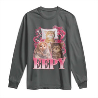 Eepy Sleepy Cats Y2K Bootleg Meme Graphic Long Sleeve Shirt Funny Internet Culture Humor