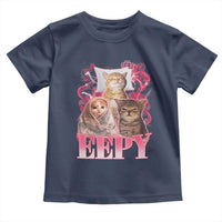 Eepy Sleepy Cats Y2K Bootleg Meme Graphic Toddler T Shirt Funny Internet Culture Humor